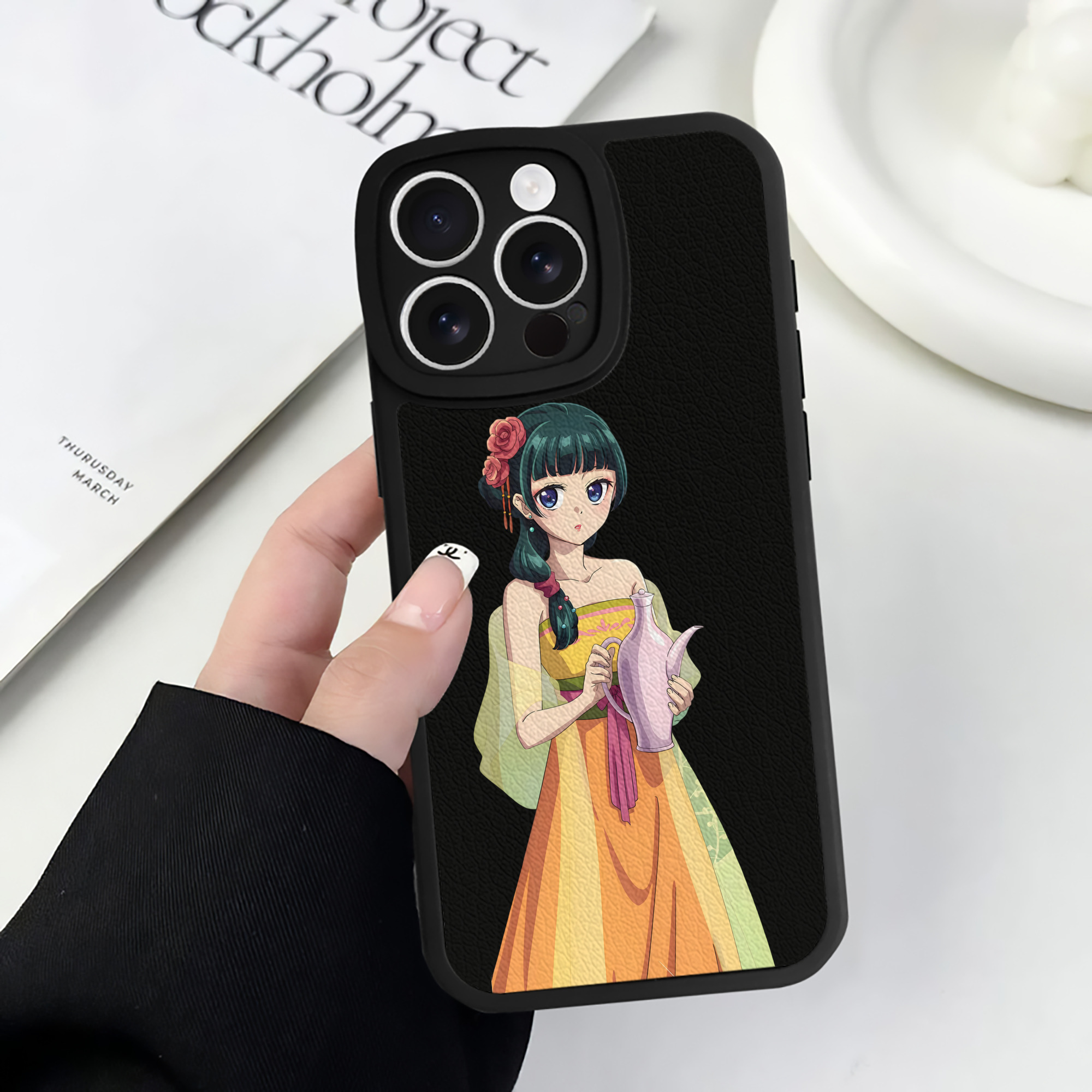 薬屋のひとりごと The Apothecary Diaries 【iPhone 16シリーズ対応】シリコンスマホケース（レザー調） 材質：シリコン